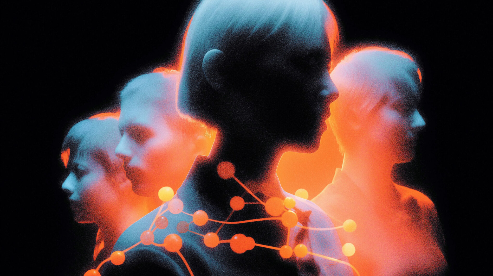 Multiple AI agents reasoning in parallel representing Muse Spark Contemplating mode