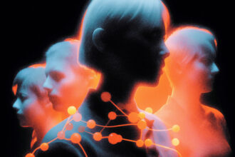 Multiple AI agents reasoning in parallel representing Muse Spark Contemplating mode