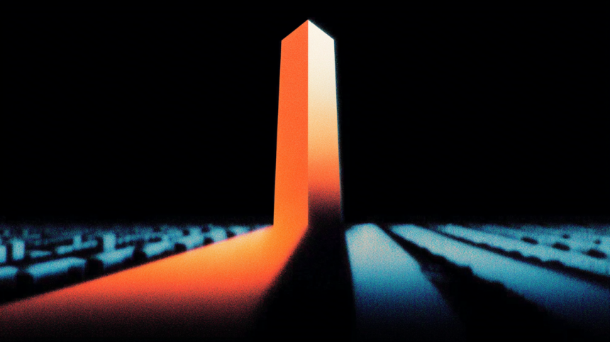 A skyscraper labeled $900B casting a shadow over smaller buildings, illustrating the new valuation gap between Anthropic and competitors.